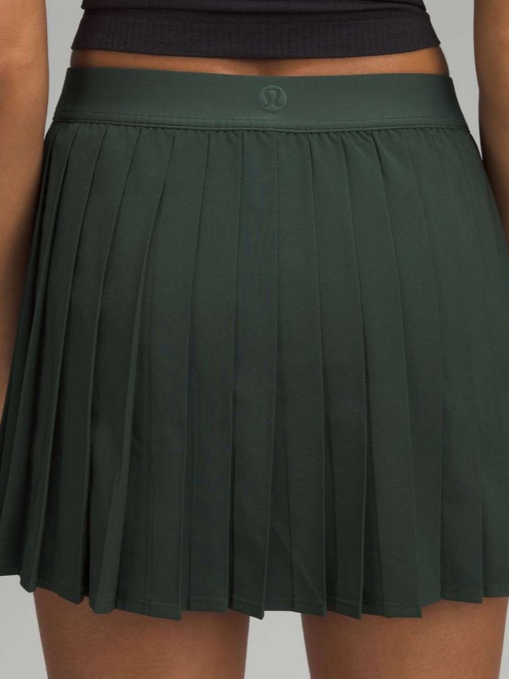 lululemon Forest Green Pleated Athletic Skirt